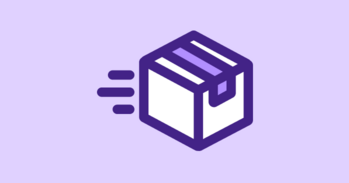 Paketbox, die schnell bewegt wird