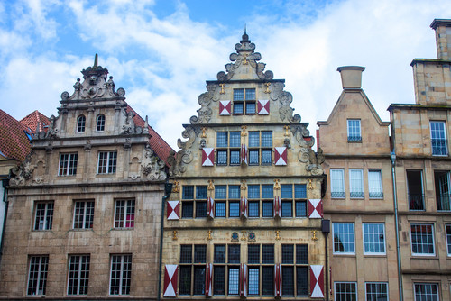 Altstadt-Häuser in Münster